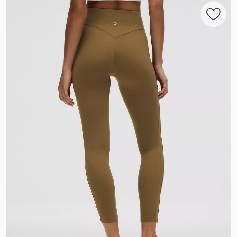 Lululemon Athletica Nulu High-Rise Tights in Tan/allspice